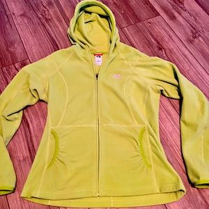 North Face full zip like green fleece hoody